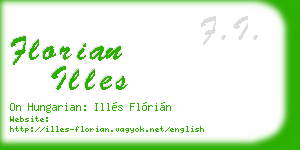 florian illes business card
